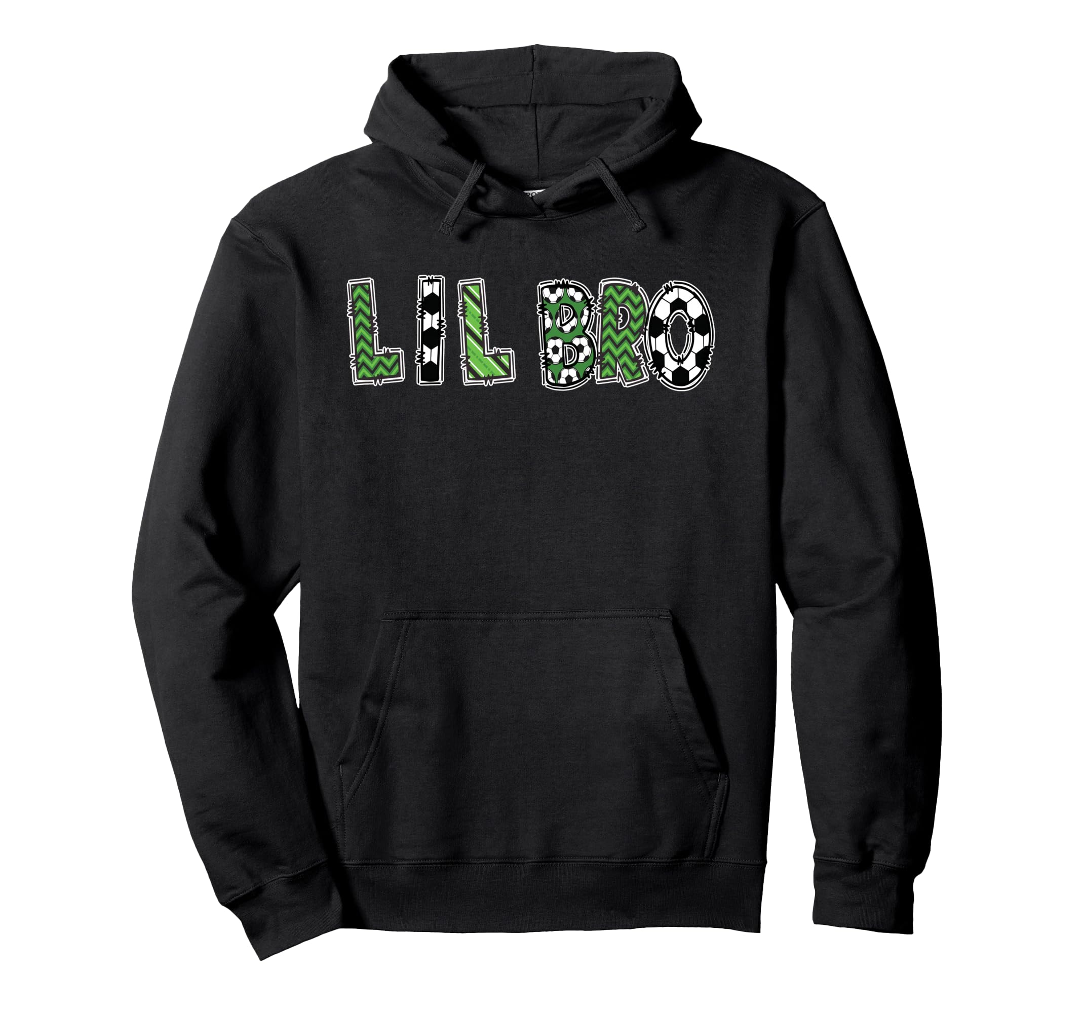 Soccer Brother Lil Bro Birthday Party Hoodie - Minimalist Print Unisex - T-Shirt, Sweatshirt, Hoodie