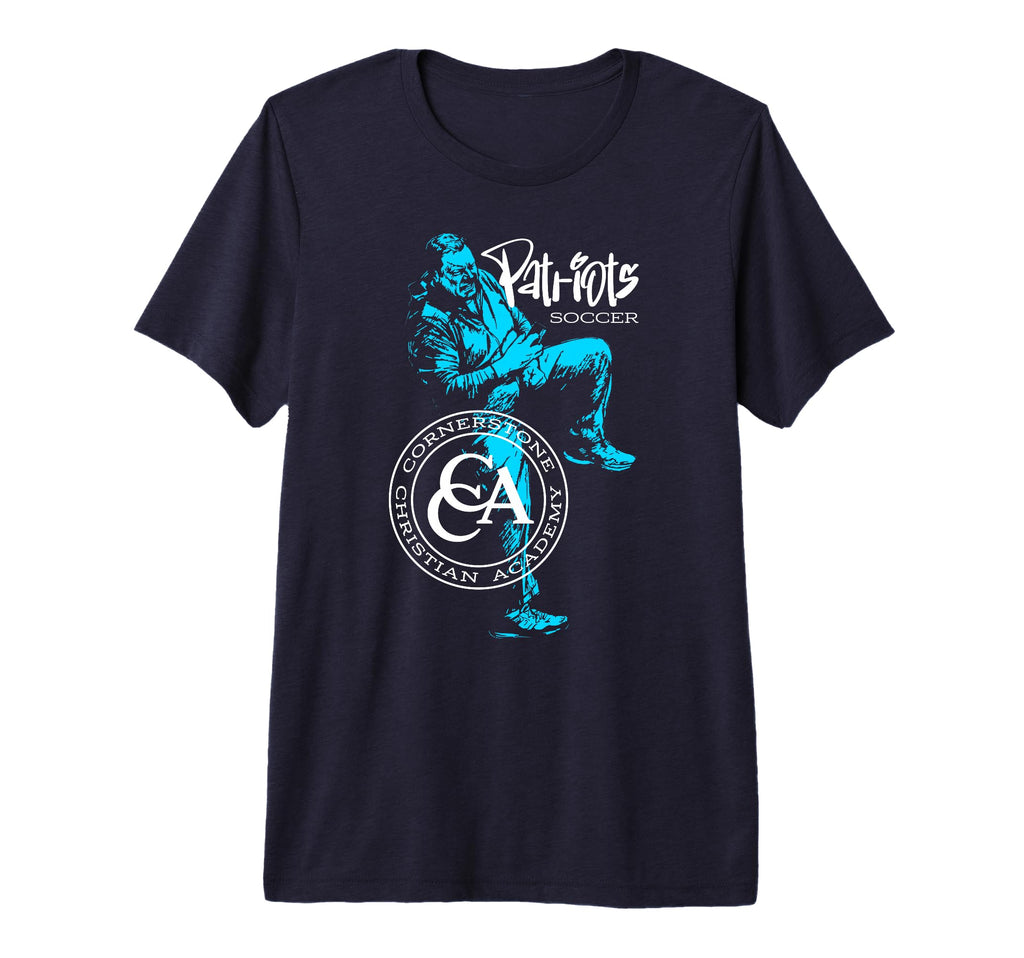 Ugh Dad Soccer Tri Blend T-Shirt - Novelty Apparel for Adults - T-Shirt, Sweatshirt, Hoodie