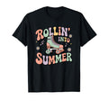 Rollin Into Summer Roller Skate T-Shirt - Novelty Apparel for Adults - T-Shirt, Sweatshirt, Hoodie