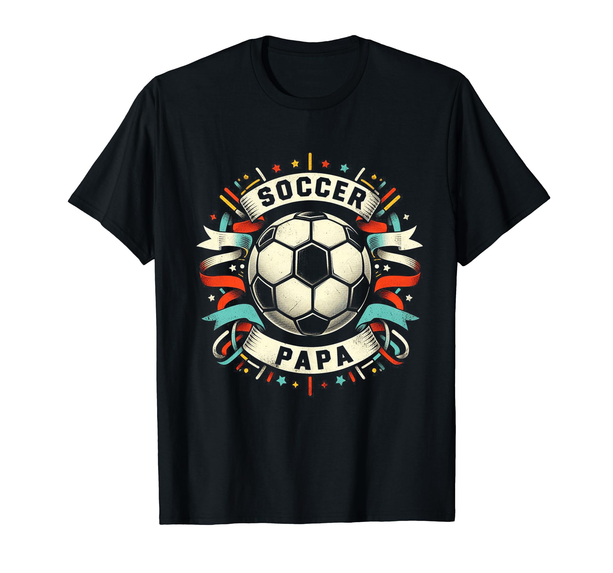 Soccer Papa Family Matching Dad T-Shirt - Casual Everyday Wear Unisex - T-Shirt, Sweatshirt, Hoodie