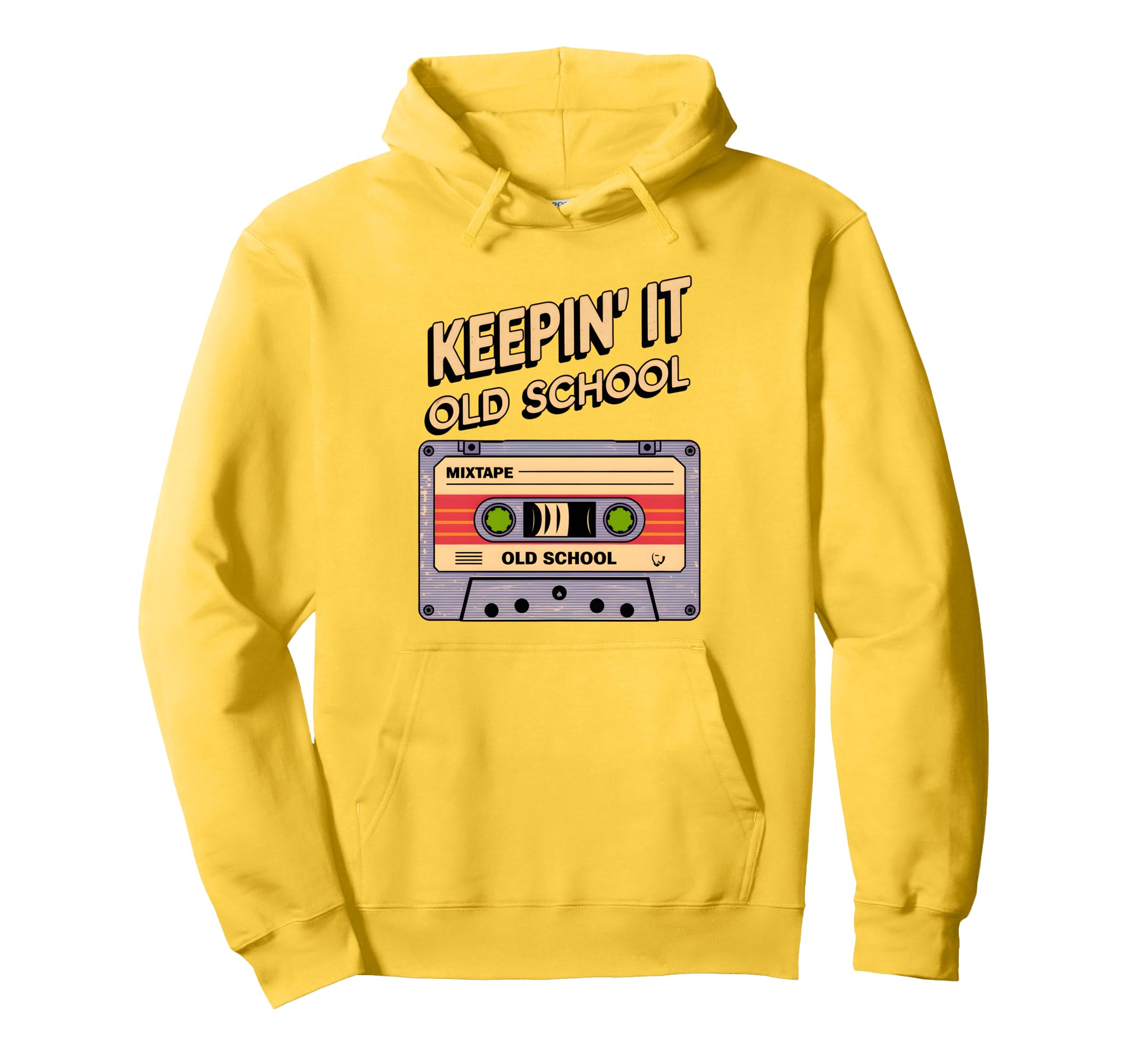 Old School Hip Hop 80S 90S Cassette Hoodie - Fun Novelty Design Unisex - T-Shirt, Sweatshirt, Hoodie