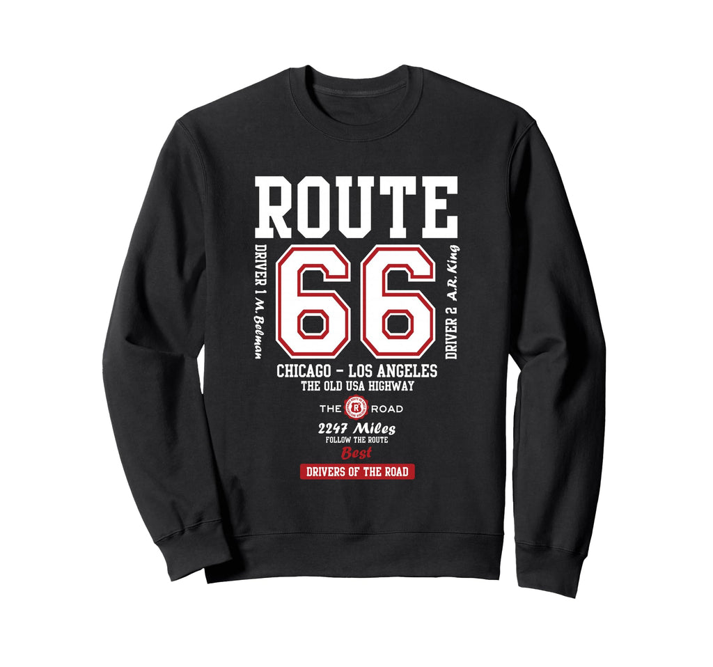 Route 66 Old Usa Highway Sweatshirt - Casual Everyday Wear Men Women - T-Shirt, Sweatshirt, Hoodie