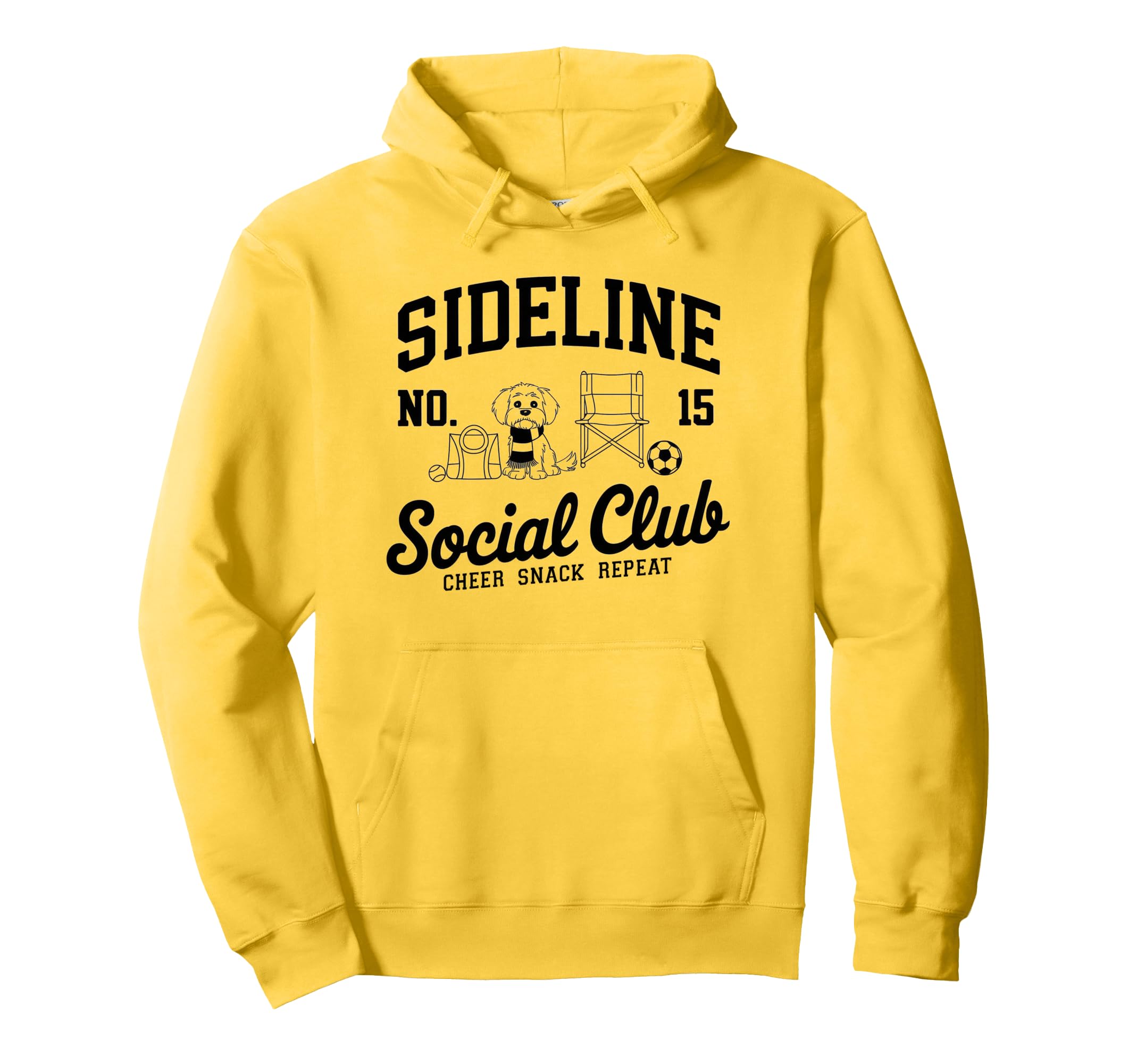 Sideline Social Club Soccer Mom Game Day Hoodie - Trendy Graphic Men Women - T-Shirt, Sweatshirt, Hoodie