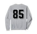 Number 85 Backside 80S 90S Team Sweatshirt - Graphic Print for Adults - T-Shirt, Sweatshirt, Hoodie