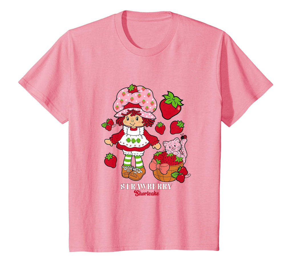 Strawberry Shortcake Kitty Custard T-Shirt - Minimalist Print for Adults - T-Shirt, Sweatshirt, Hoodie