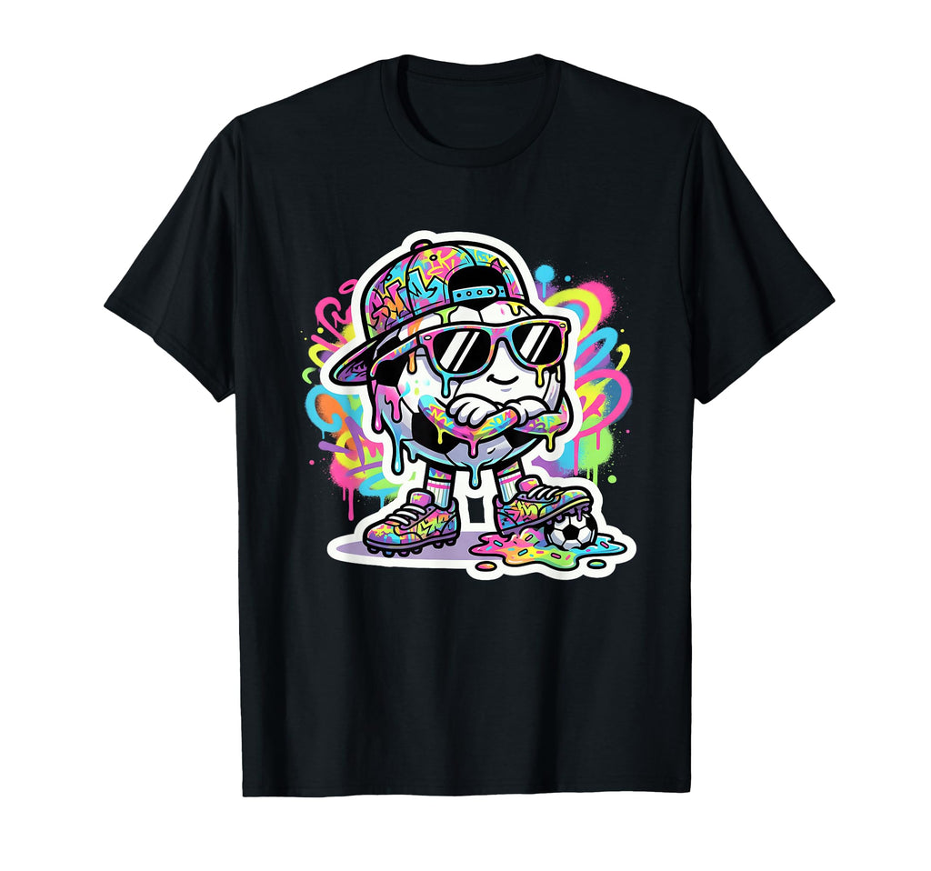 Soccer Ice Cream Drip Soccer Stuff T-Shirt - Minimalist Print for Adults - T-Shirt, Sweatshirt, Hoodie