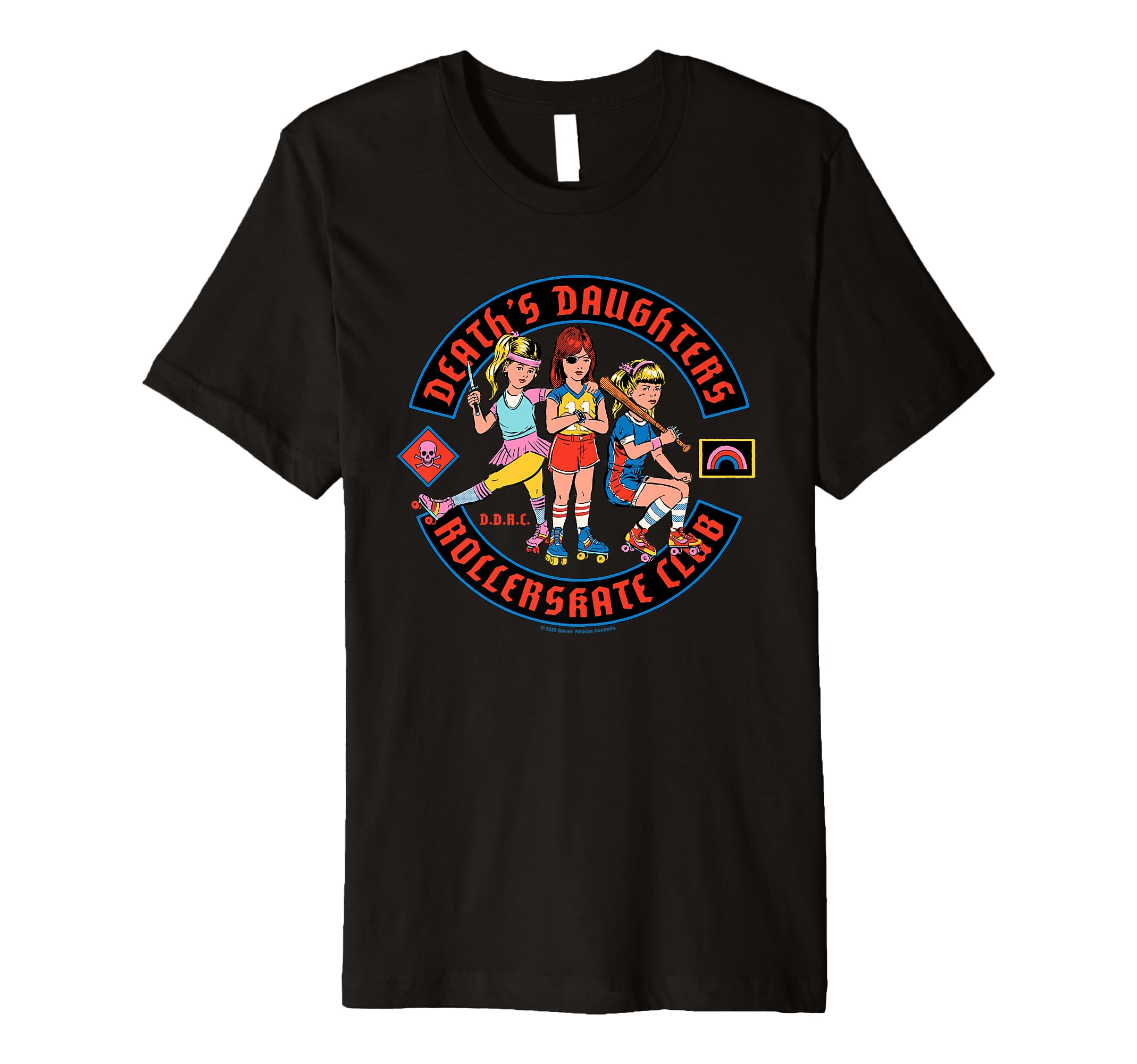 Death Daughters Rollerskate Club Funny T-Shirt - Streetwear Style Unisex - T-Shirt, Sweatshirt, Hoodie