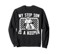 Hockey Keeper Step Mom Hockey Sweatshirt - Aesthetic Graphic for Adults - T-Shirt, Sweatshirt, Hoodie