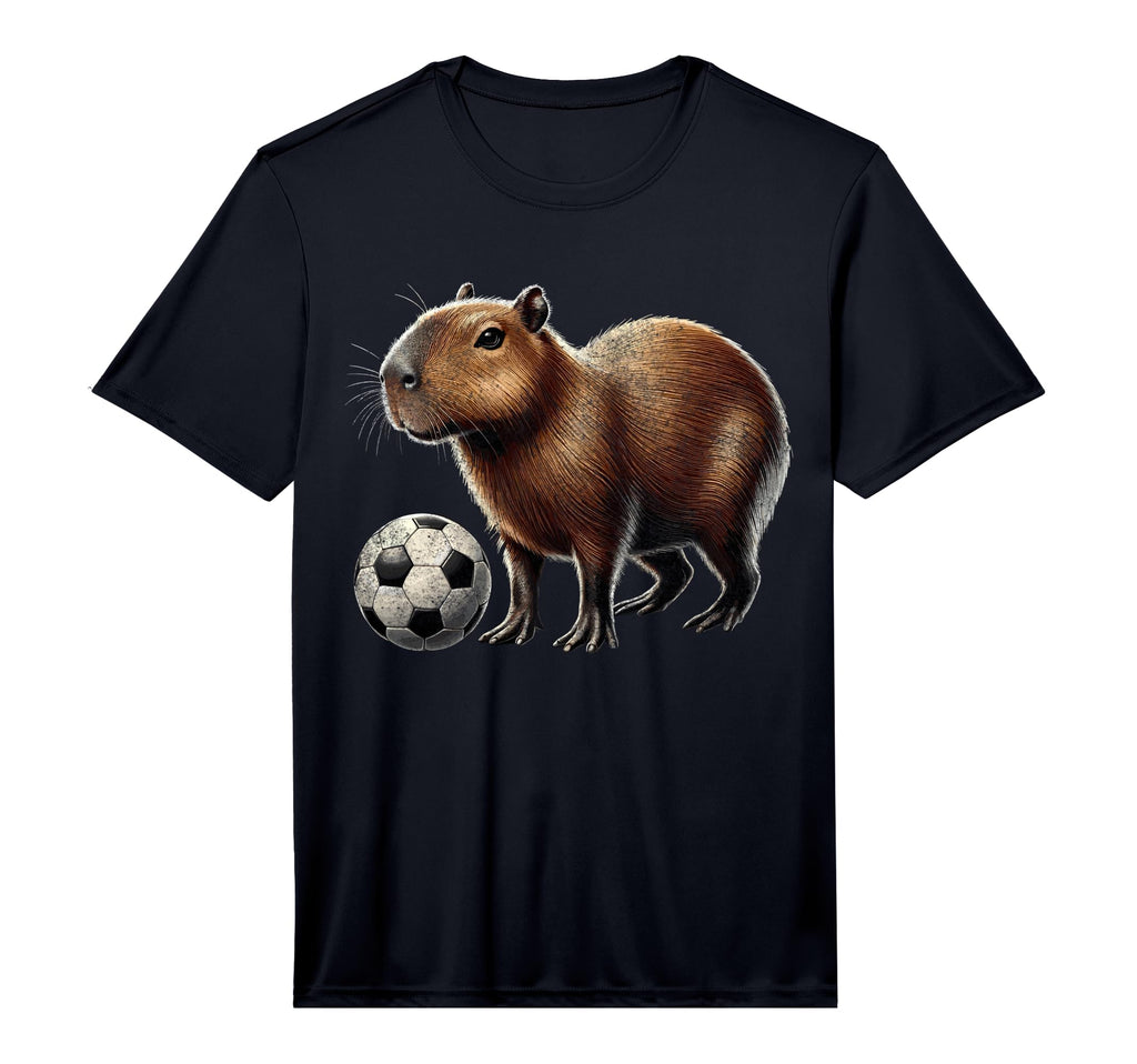 Capybara Soccer Performance T-Shirt - Minimalist Print Unisex - T-Shirt, Sweatshirt, Hoodie
