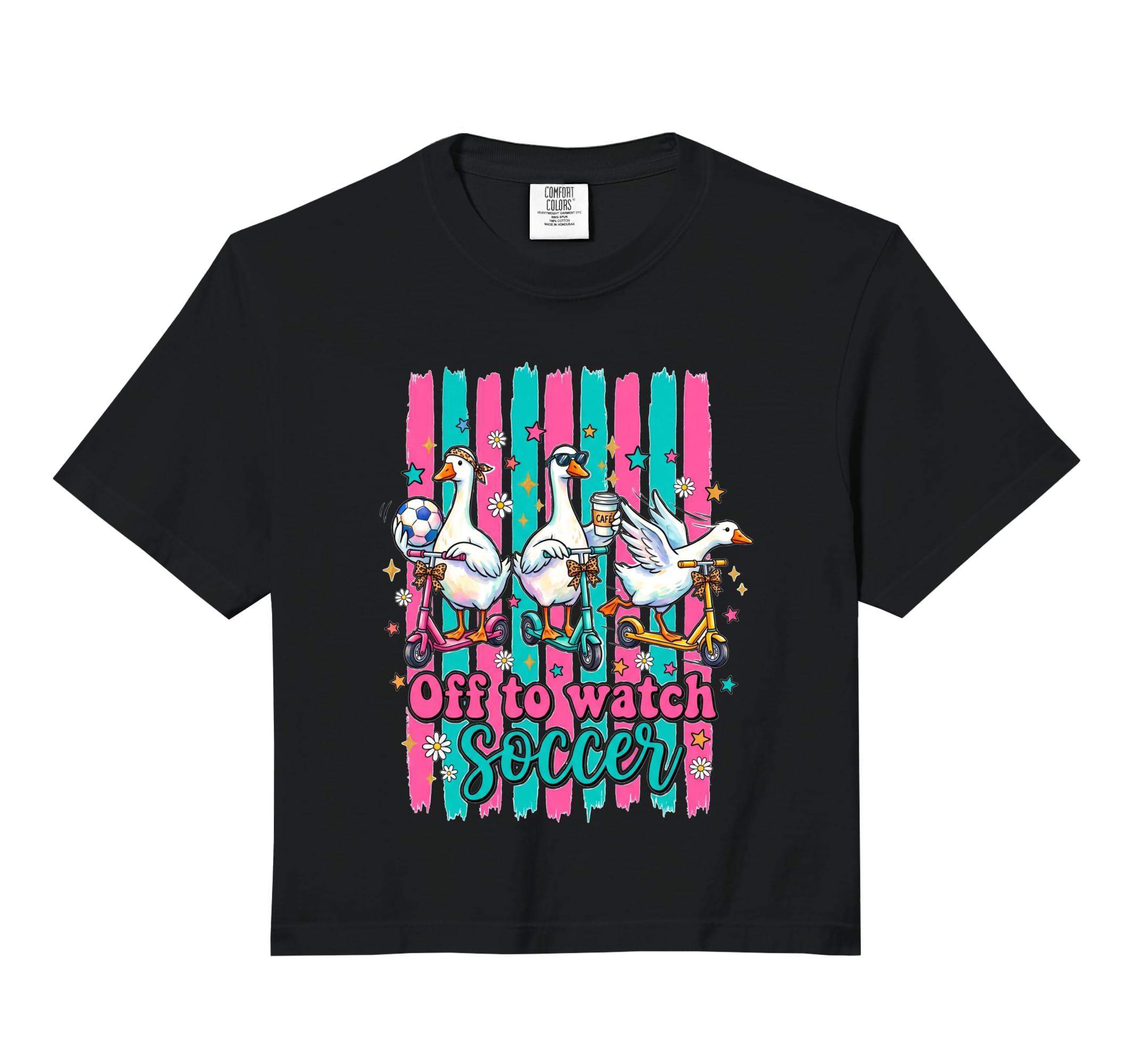 Off To Watch Soccer Silly Goose Funny Hoodie - Trendy Graphic Unisex - T-Shirt, Sweatshirt, Hoodie