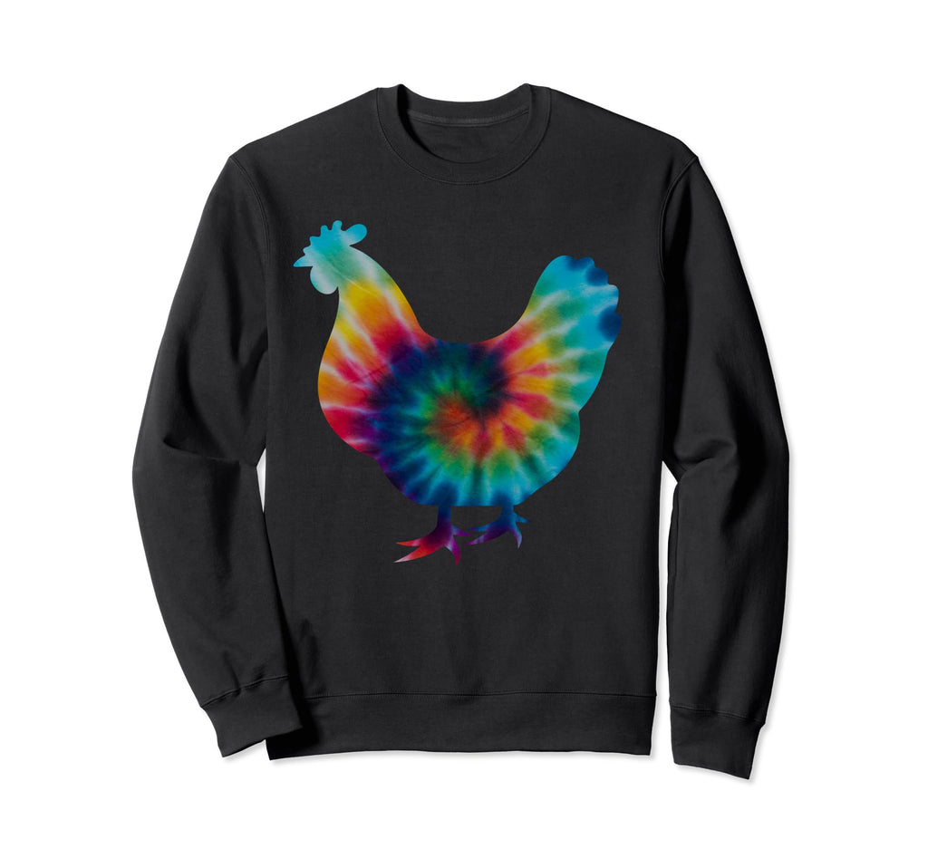 Funny Chicken Tie Dye Psychedelic Sweatshirt - Streetwear Style Men Women - T-Shirt, Sweatshirt, Hoodie
