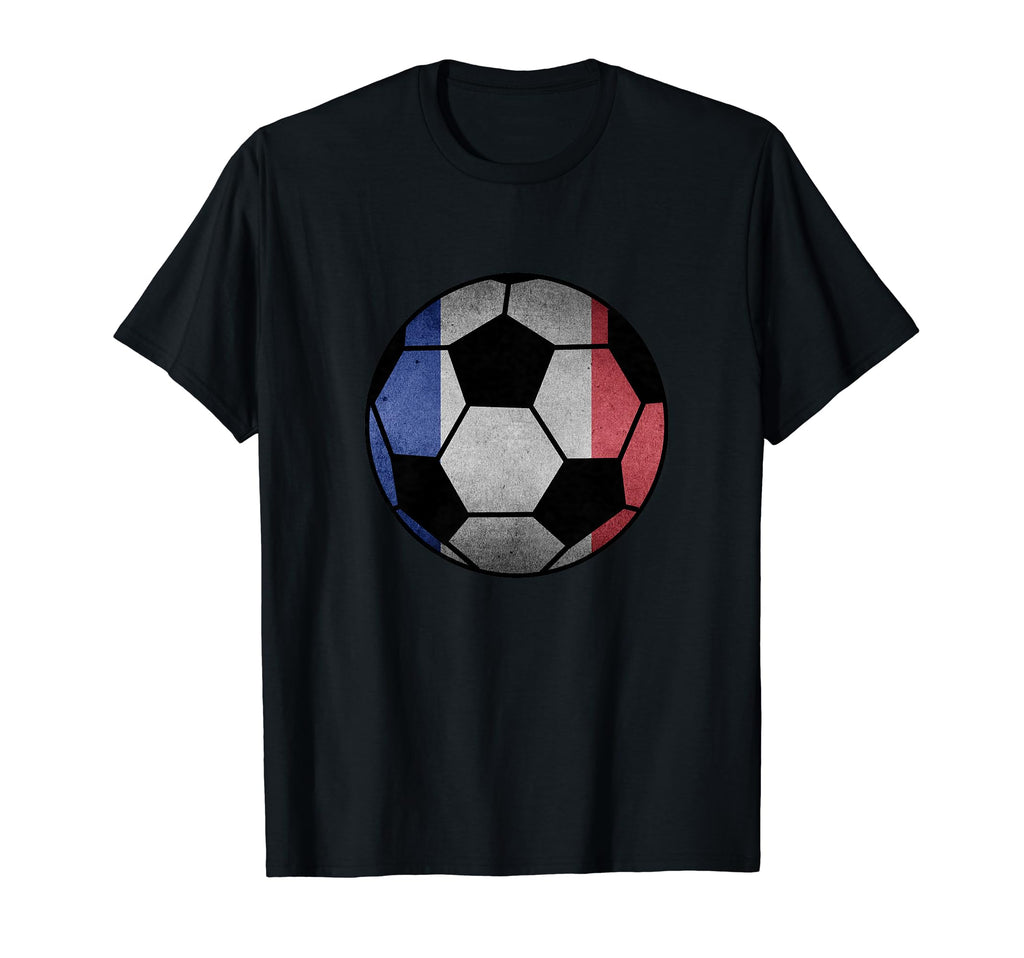 France Soccer Ball Flag French Football T-Shirt - Trendy Graphic Men Women - T-Shirt, Sweatshirt, Hoodie