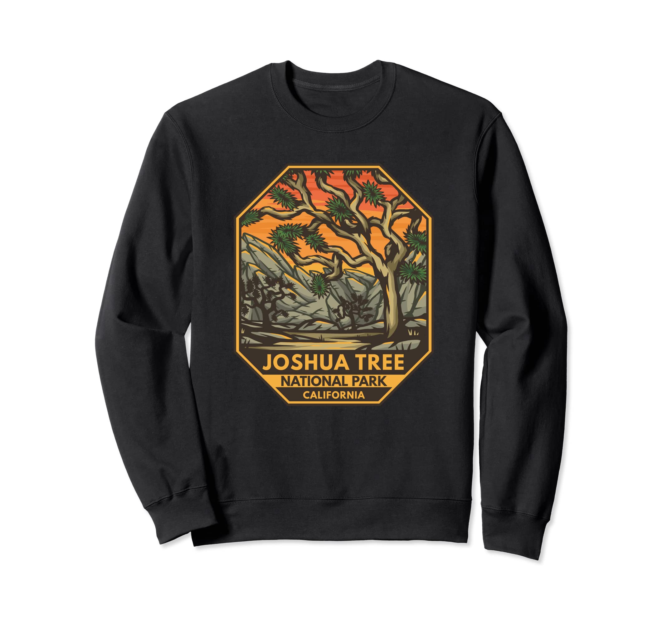 Joshua Tree National Park Sunset Sweatshirt - Aesthetic Graphic for Adults - T-Shirt, Sweatshirt, Hoodie