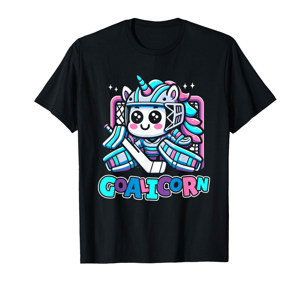Unicorn Goalkeeper Ice Hockey Goalie T-Shirt - Graphic Print Men Women - T-Shirt, Sweatshirt, Hoodie