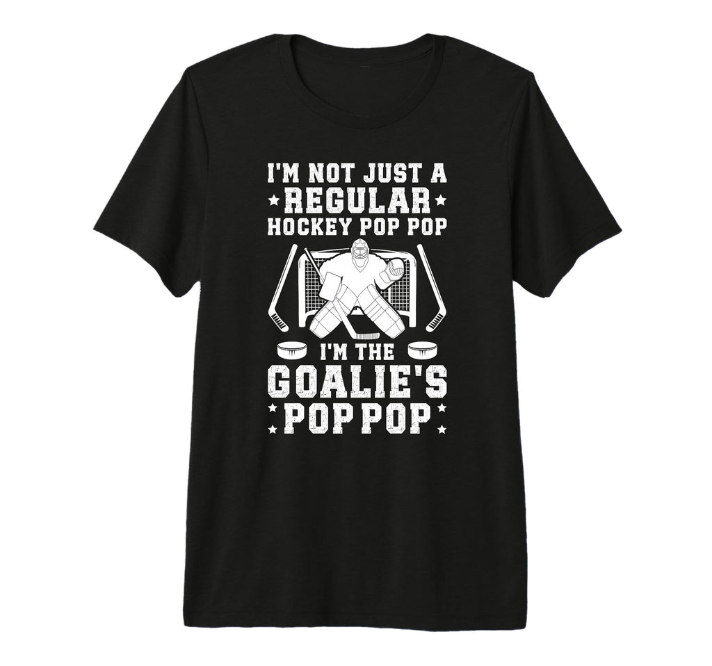 Mens Im Hockey Goalie Pop Pop Ice T-Shirt - Trendy Graphic for Adults - T-Shirt, Sweatshirt, Hoodie