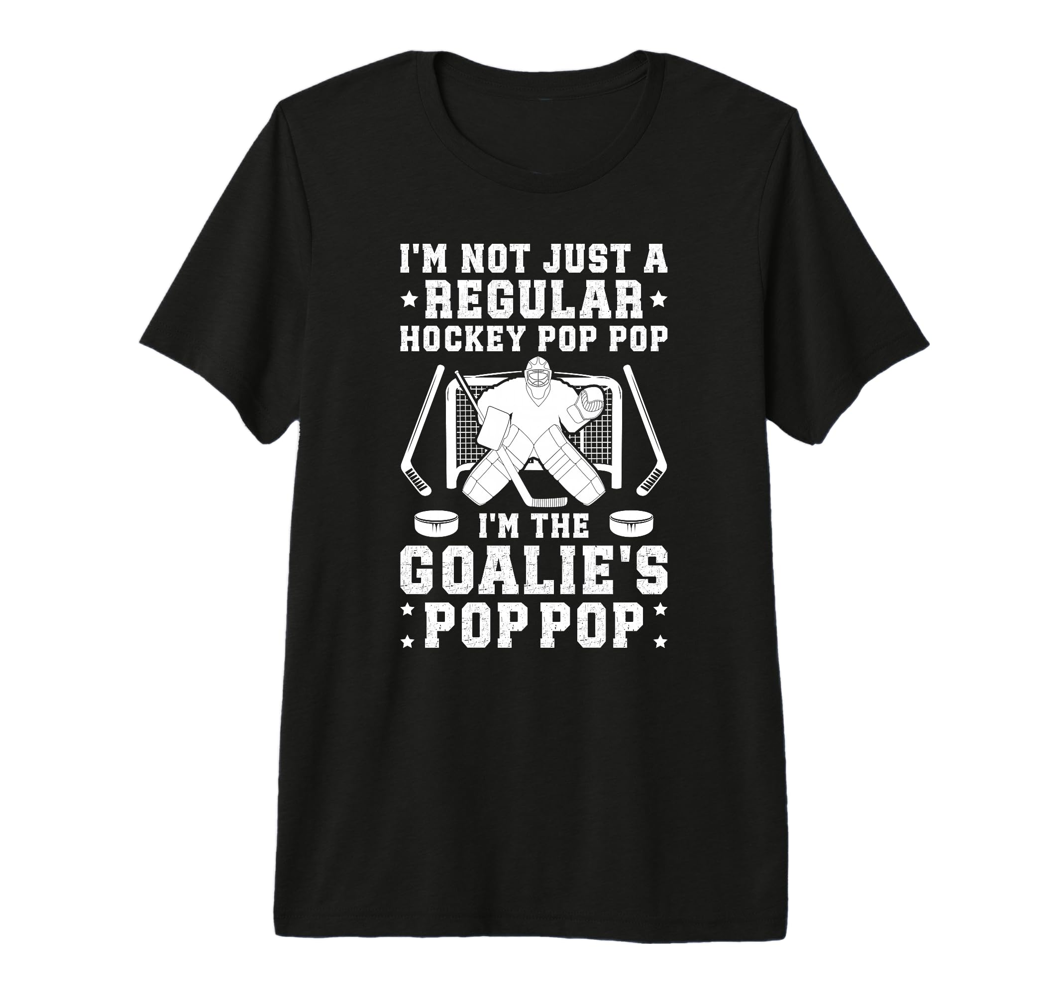 Mens Im Hockey Goalie Pop Pop Ice T-Shirt - Trendy Graphic for Adults - T-Shirt, Sweatshirt, Hoodie