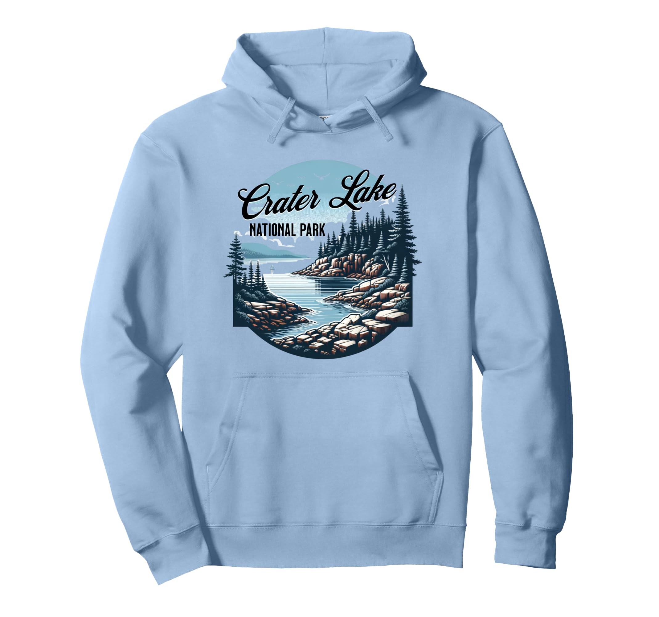 Crater Lake National Park Oregon Usa Hoodie - Unique Graphic for Adults - T-Shirt, Sweatshirt, Hoodie