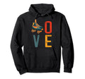70S Skate Love Roller Skating Gift Hoodie - Trendy Graphic Men Women - T-Shirt, Sweatshirt, Hoodie