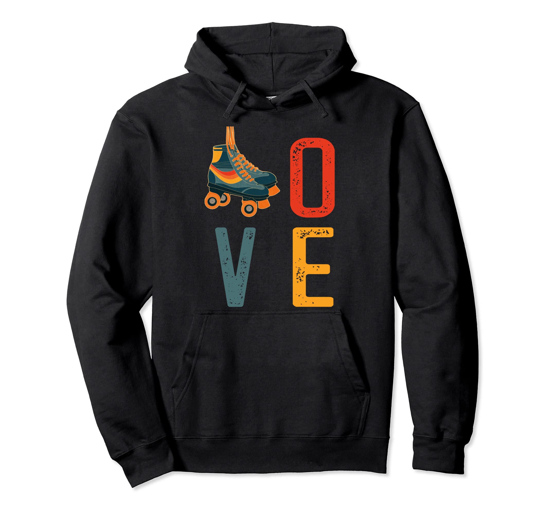 70S Skate Love Roller Skating Gift Hoodie - Trendy Graphic Men Women - T-Shirt, Sweatshirt, Hoodie