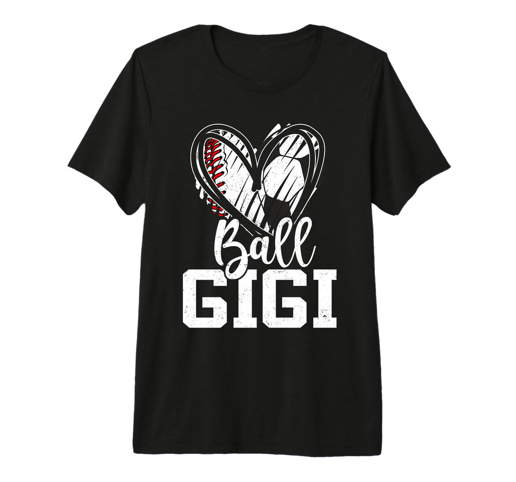 Ball Gigi Baseball Soccer Grandma Mothers T-Shirt - Graphic Print Unisex - T-Shirt, Sweatshirt, Hoodie