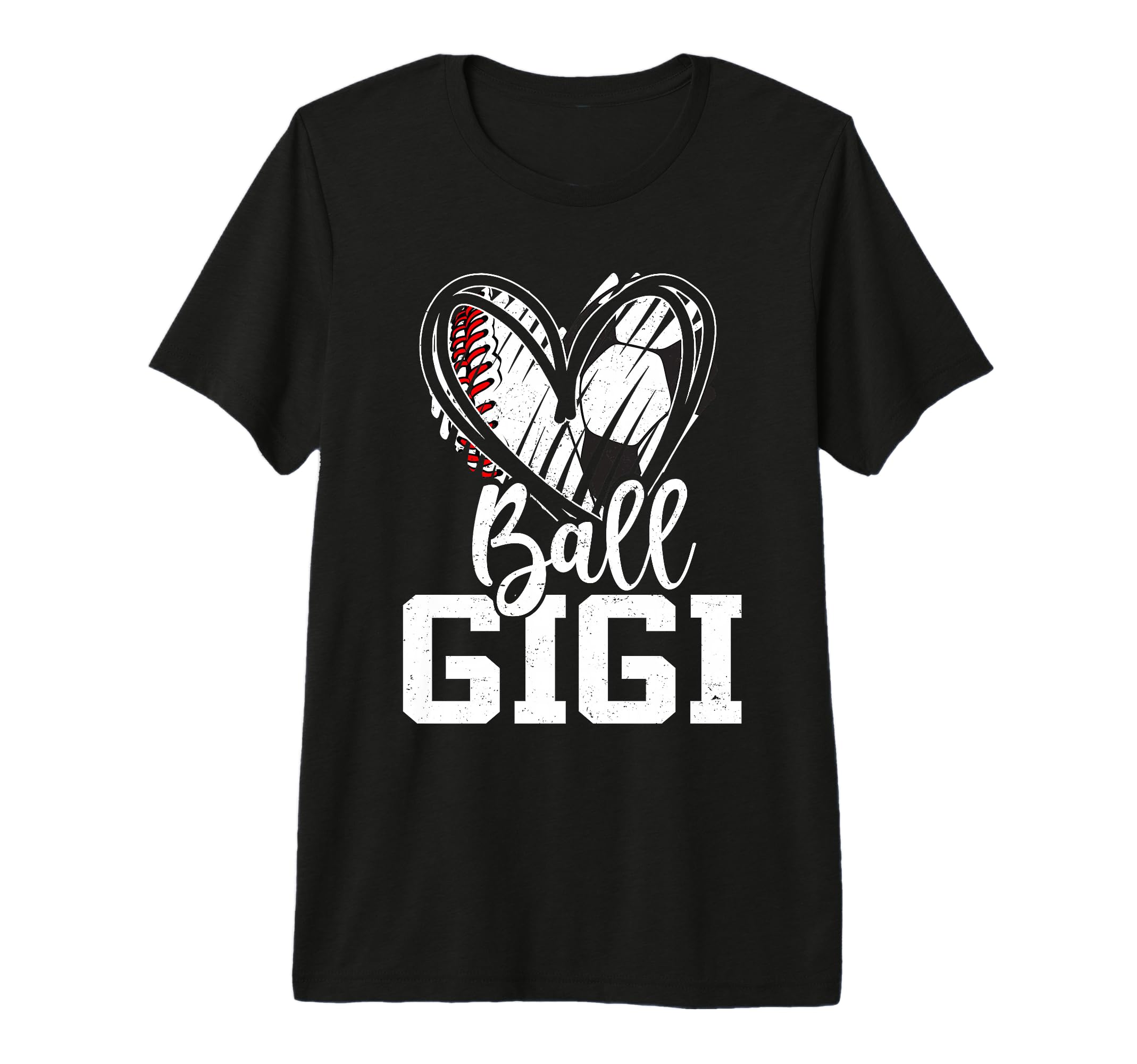 Ball Gigi Baseball Soccer Grandma Mothers T-Shirt - Graphic Print Unisex - T-Shirt, Sweatshirt, Hoodie