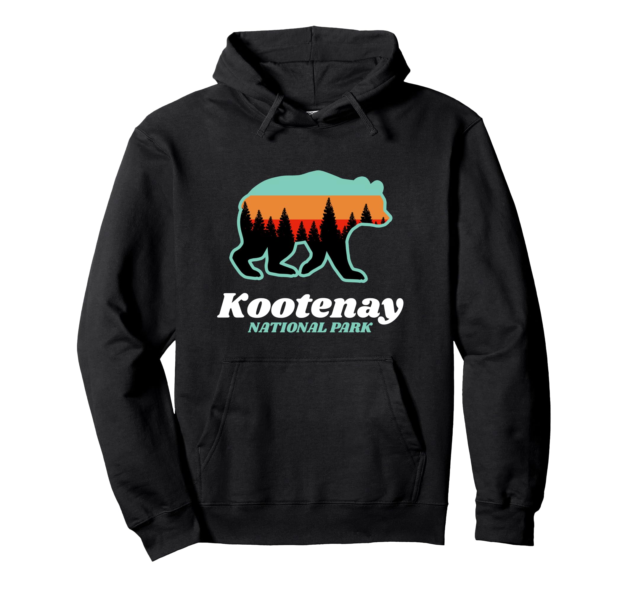 Kootenay National Park Canada Bear Hoodie - Novelty Apparel Men Women - T-Shirt, Sweatshirt, Hoodie