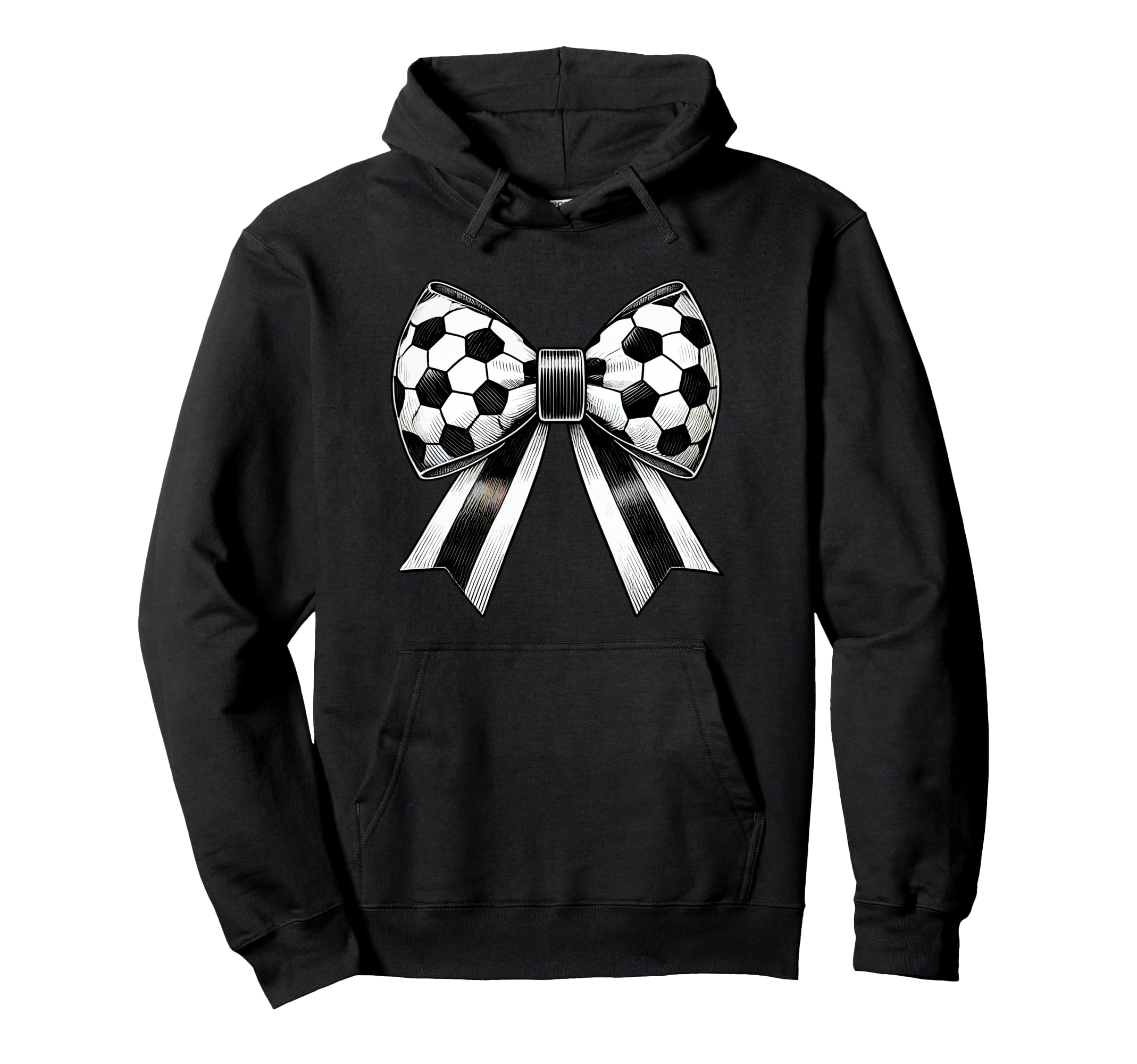 Coquette Soccer Bow Aesthetic Soccer Mom Hoodie - Trendy Graphic Unisex - T-Shirt, Sweatshirt, Hoodie
