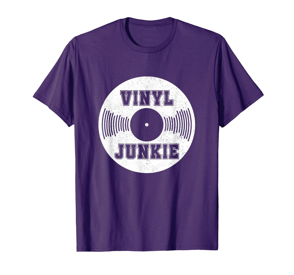 Vinyl Junkie Dj Old School Hip Hop T-Shirt - Streetwear Style Men Women - T-Shirt, Sweatshirt, Hoodie