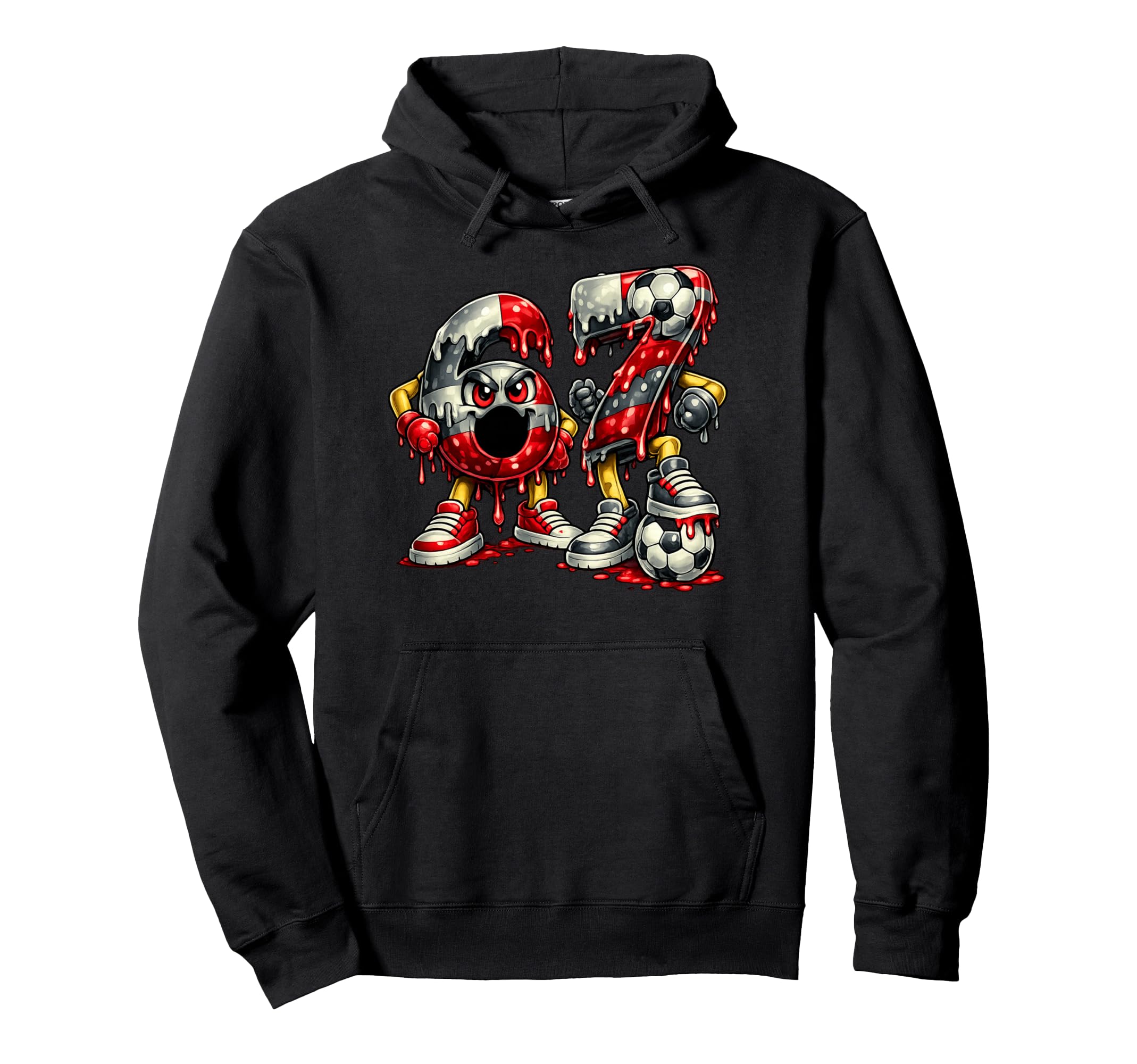 67 Soccer Six Seven Meme Alpha And Hoodie - Minimalist Print Unisex - T-Shirt, Sweatshirt, Hoodie