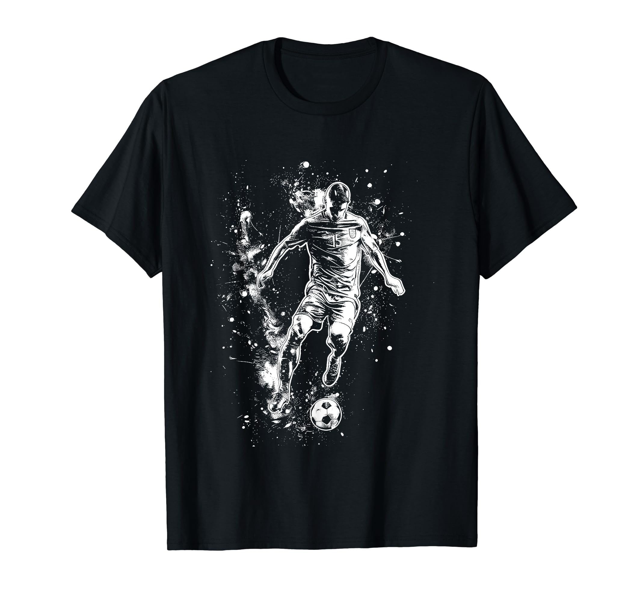 Soccer Player Sports Football Watercolor T-Shirt - Novelty Apparel Unisex - T-Shirt, Sweatshirt, Hoodie