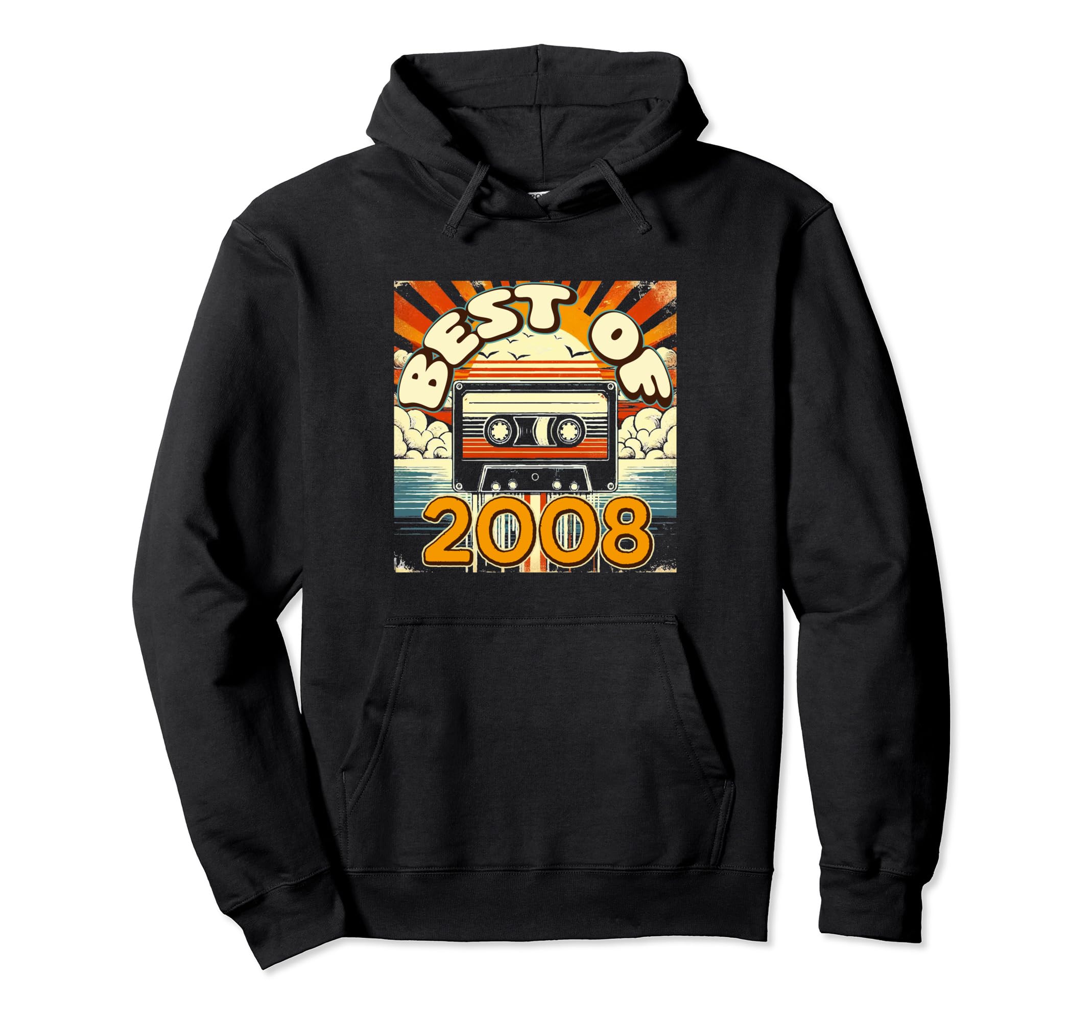 Best 2008 Cassette Tape Birthday Hoodie - Custom Art Print Unisex - T-Shirt, Sweatshirt, Hoodie