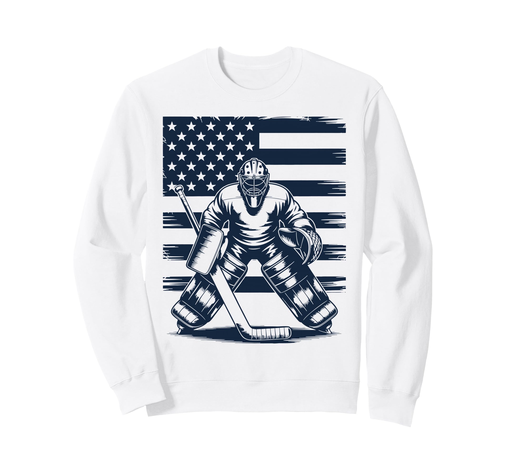 Ice Hockey Goalkeeper Goalie Sweatshirt - Fun Novelty Design for Adults - T-Shirt, Sweatshirt, Hoodie
