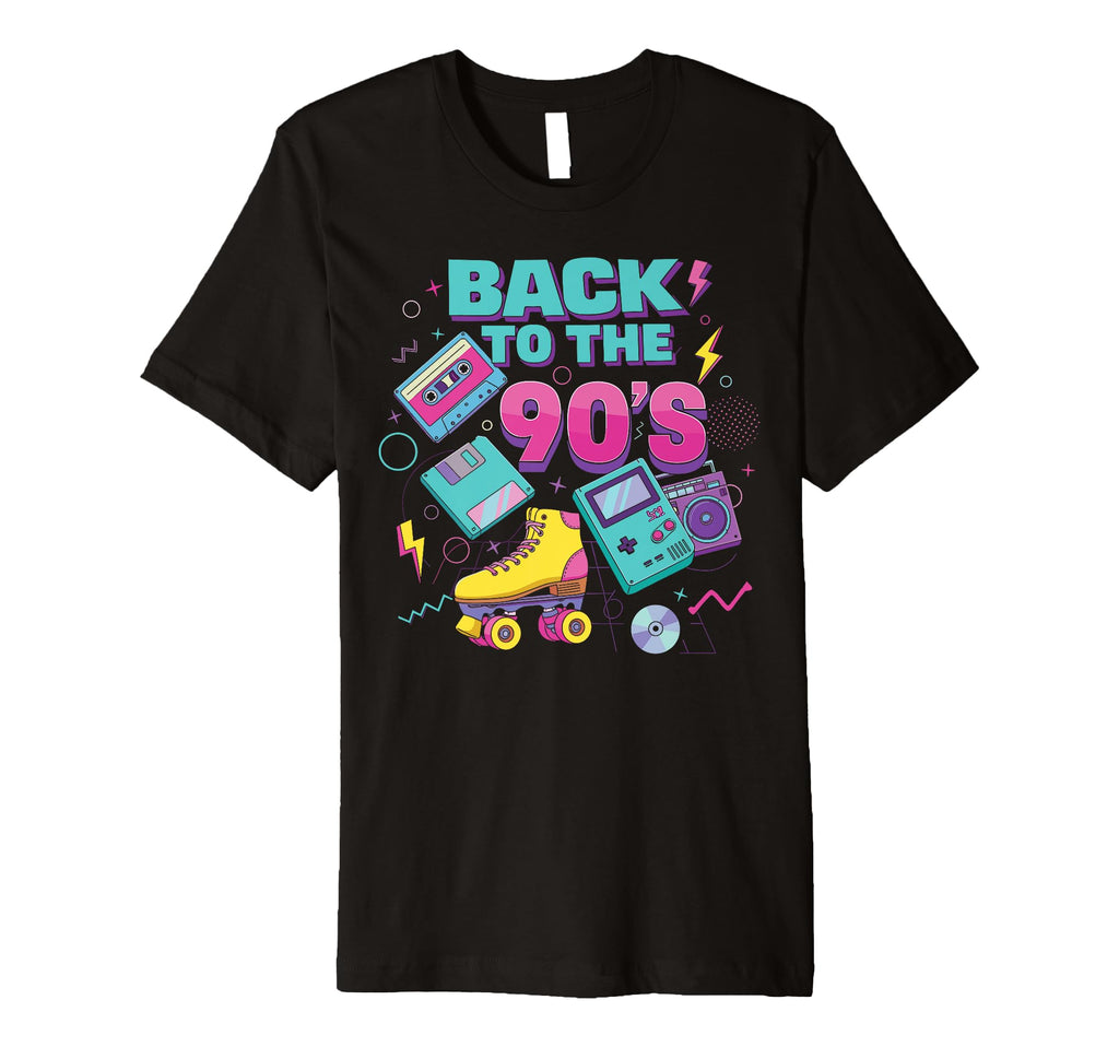 Back To 90S Roller Skates Cassette Tape T-Shirt - Unique Graphic Men Women - T-Shirt, Sweatshirt, Hoodie