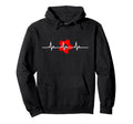 Heartbeat Soccer Soccer Hoodie - Fun Novelty Design Unisex - T-Shirt, Sweatshirt, Hoodie