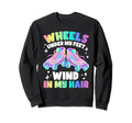 Roller Skate Wheels Under My Feet Sweatshirt - Novelty Apparel for Adults - T-Shirt, Sweatshirt, Hoodie
