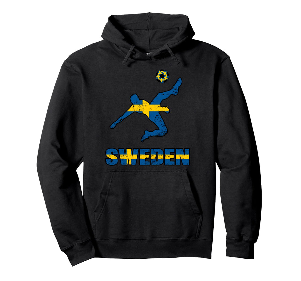 Sweden Football Soccer Game Player Fan Hoodie - Graphic Print for Adults - T-Shirt, Sweatshirt, Hoodie