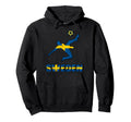 Sweden Football Soccer Game Player Fan Hoodie - Graphic Print for Adults - T-Shirt, Sweatshirt, Hoodie