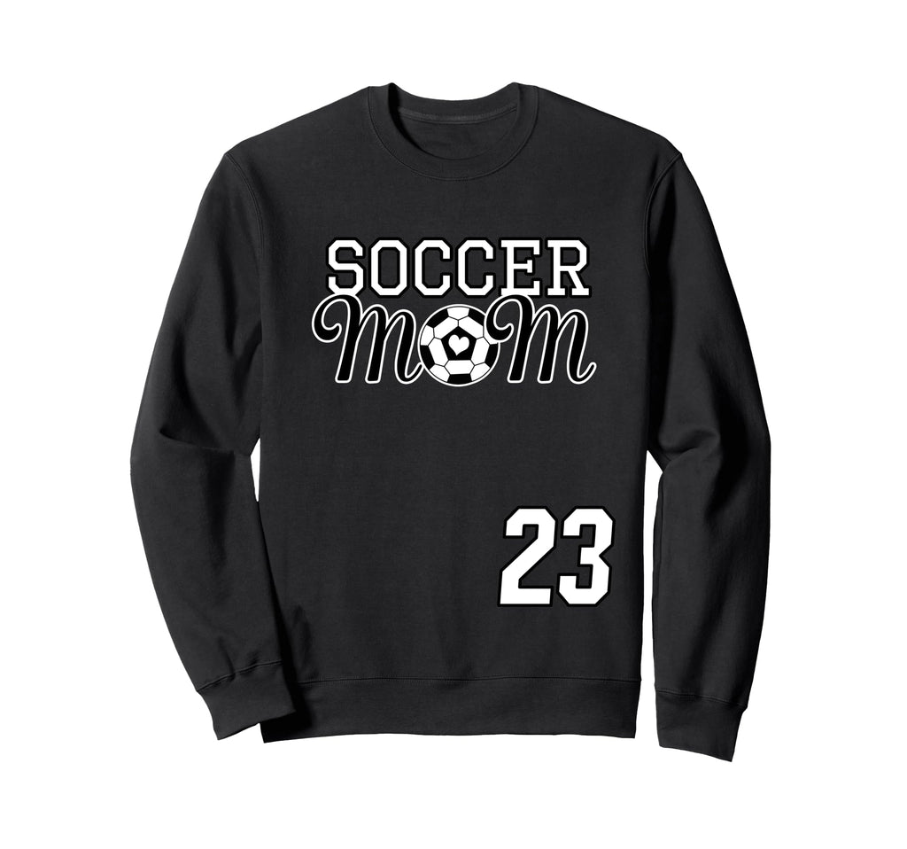 Number 23 Soccer Mom Mothers Day Sweatshirt - Aesthetic Graphic Men Women - T-Shirt, Sweatshirt, Hoodie