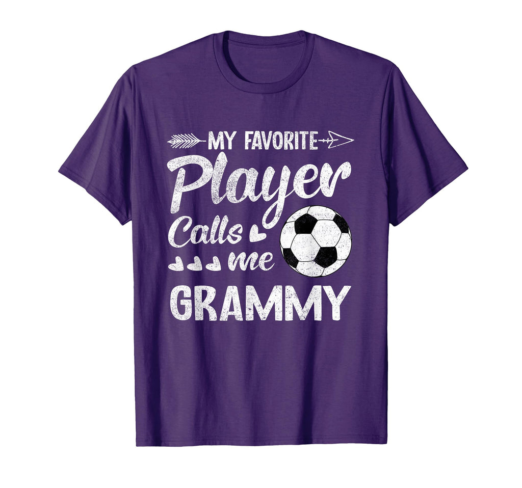 Grammy Soccer My Favorite Player Calls Me T-Shirt - Graphic Print Unisex - T-Shirt, Sweatshirt, Hoodie