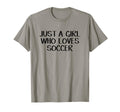 Just Who Loves Soccer T-Shirt - Novelty Apparel for Adults - T-Shirt, Sweatshirt, Hoodie