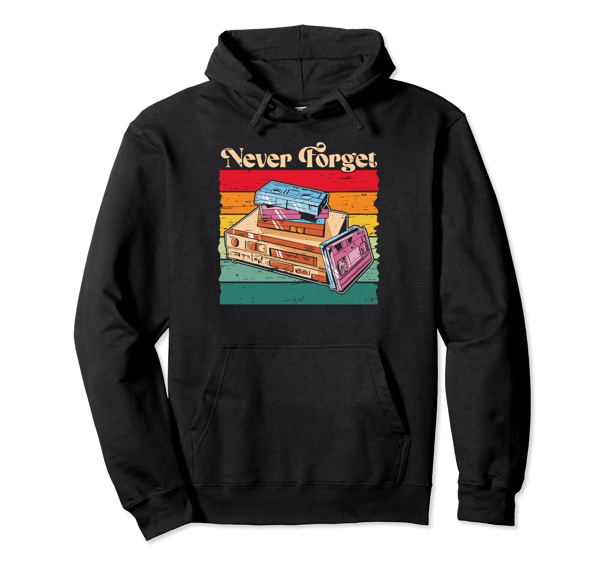 Vhs Cassette Tape Hoodie - Aesthetic Graphic Men Women - T-Shirt, Sweatshirt, Hoodie