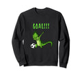 Goal Dabbing Iguana Love Soccer Sweatshirt - Graphic Print for Adults - T-Shirt, Sweatshirt, Hoodie