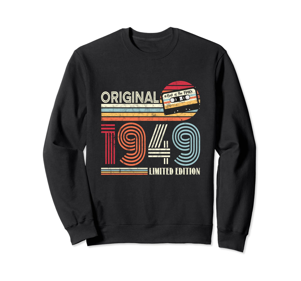 Original 1949 Birthday Guitar Musicians Sweatshirt - Graphic Print Unisex - T-Shirt, Sweatshirt, Hoodie