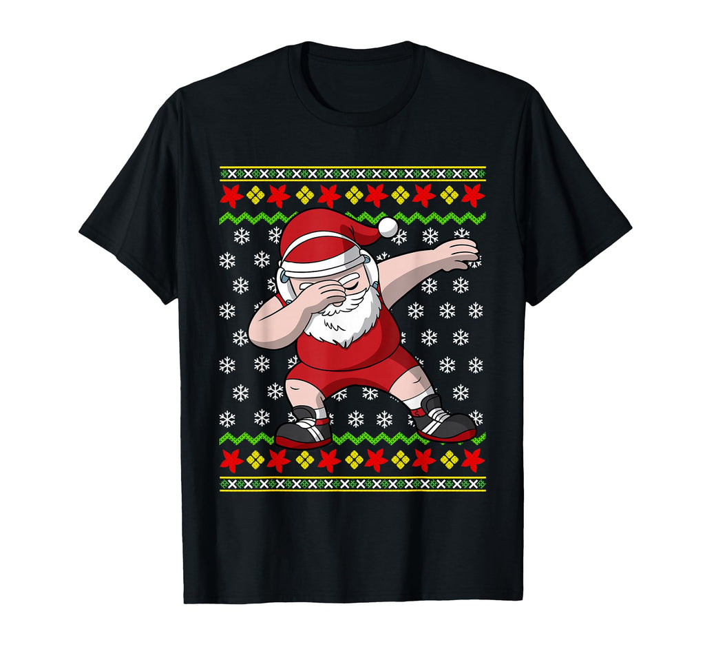 Wrestling Ugly Wrestler Santa Claus T-Shirt - Fun Novelty Design for Adults - T-Shirt, Sweatshirt, Hoodie