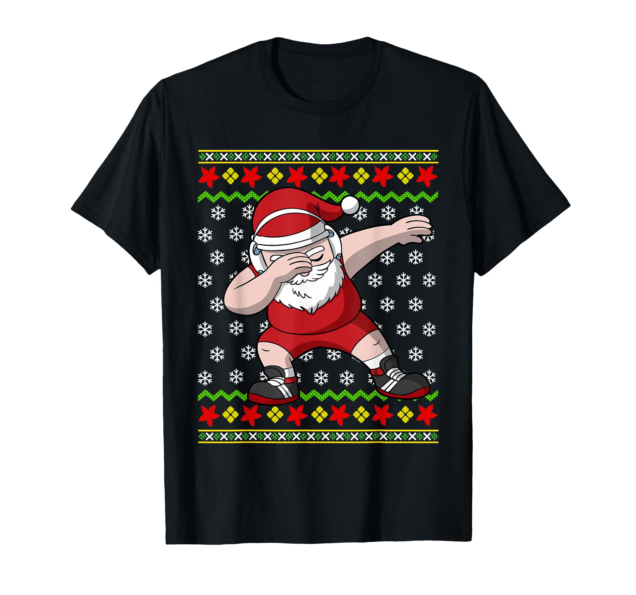 Wrestling Ugly Wrestler Santa Claus T-Shirt - Fun Novelty Design for Adults - T-Shirt, Sweatshirt, Hoodie