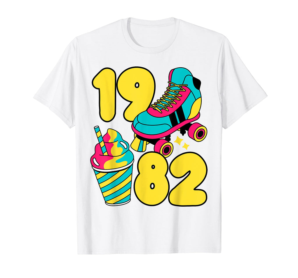 1982 Roller Skates Sweet Treats Summer T-Shirt - Custom Art Print Unisex - T-Shirt, Sweatshirt, Hoodie
