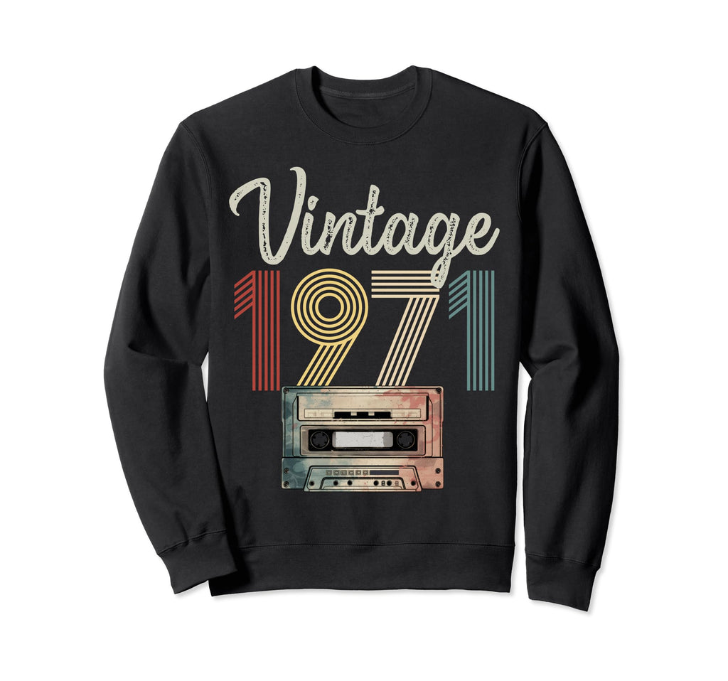1971 Born 1971 Cassette Tape Sweatshirt - Streetwear Style Men Women - T-Shirt, Sweatshirt, Hoodie