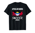 Antigua And Barbuda Football T-Shirt - Fun Novelty Design for Adults - T-Shirt, Sweatshirt, Hoodie