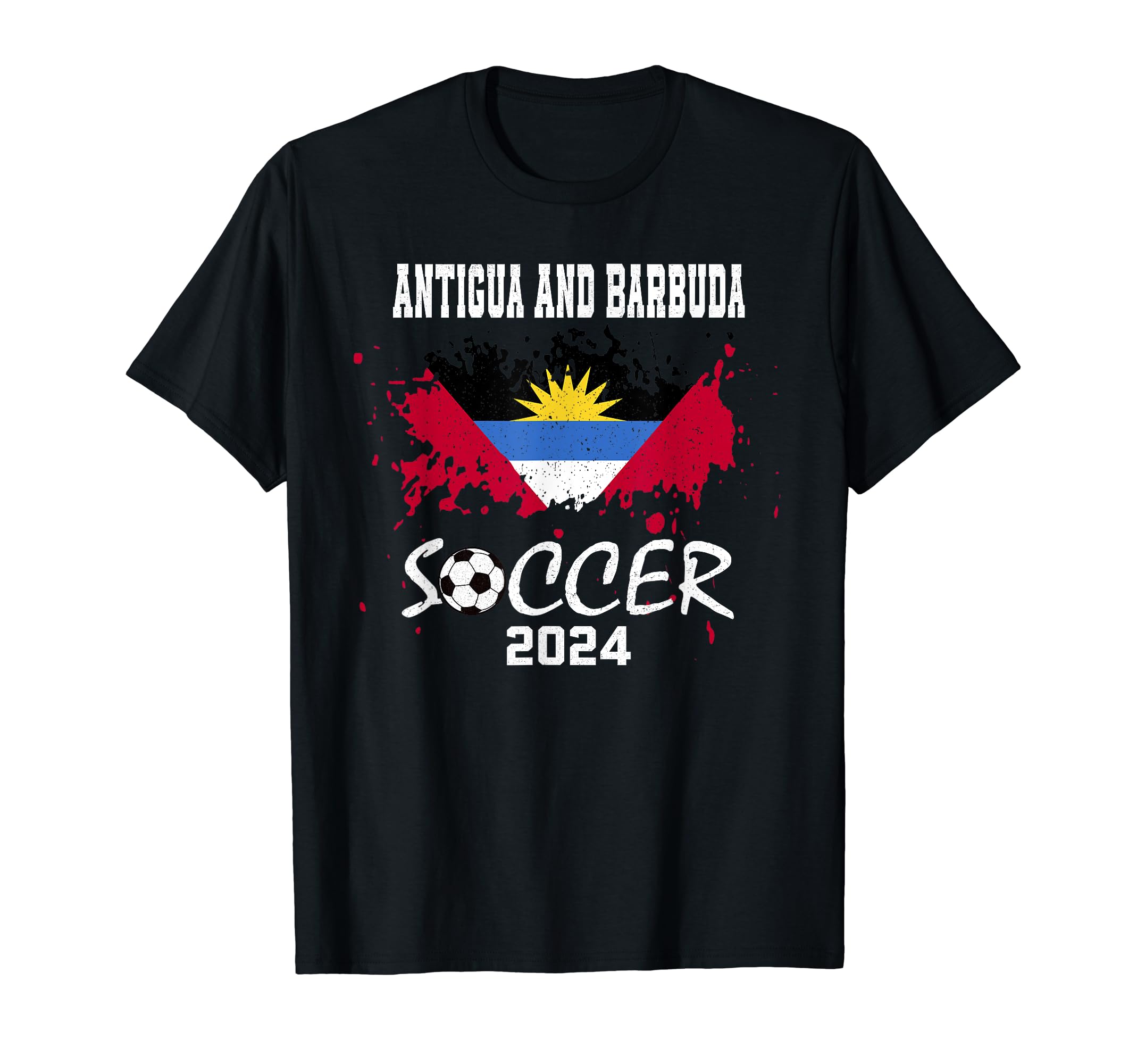 Antigua And Barbuda Football T-Shirt - Fun Novelty Design for Adults - T-Shirt, Sweatshirt, Hoodie