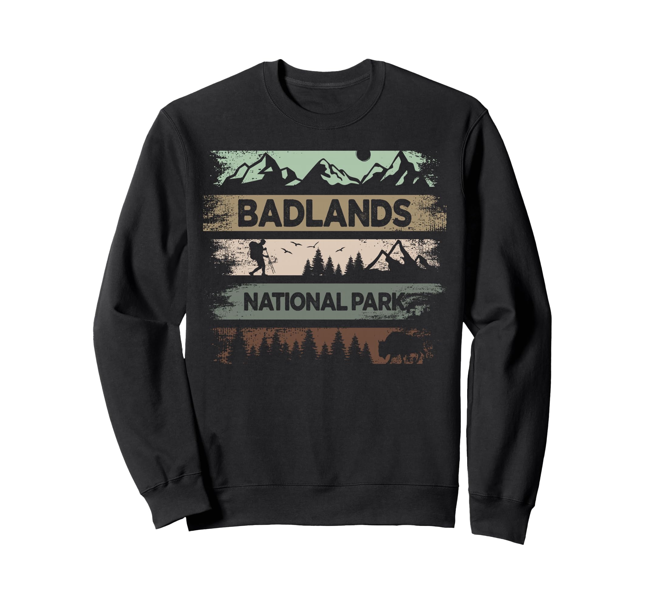 Badlands National Park Us Sweatshirt - Casual Everyday Wear for Adults - T-Shirt, Sweatshirt, Hoodie